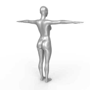 Arka planda izole edilmiş kadın taban örgüsü