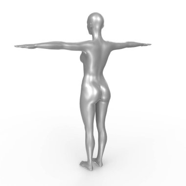 Arka planda izole edilmiş kadın taban örgüsü