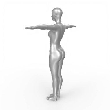 Arka planda izole edilmiş kadın taban örgüsü