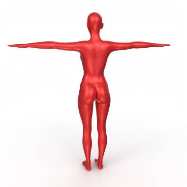 Arka planda izole edilmiş kadın taban örgüsü