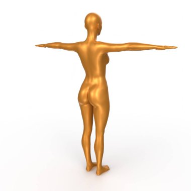 Arka planda izole edilmiş kadın taban örgüsü