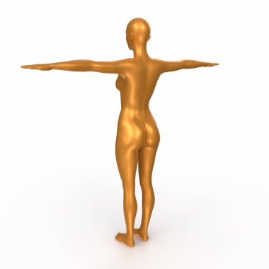 Arka planda izole edilmiş kadın taban örgüsü