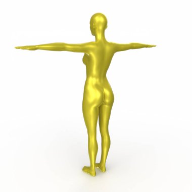 Arka planda izole edilmiş kadın taban örgüsü