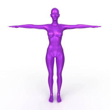 Arka planda izole edilmiş kadın taban örgüsü