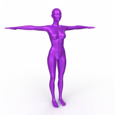 Arka planda izole edilmiş kadın taban örgüsü