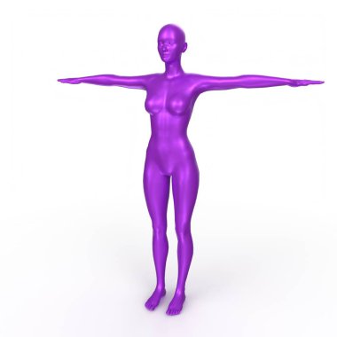 Arka planda izole edilmiş kadın taban örgüsü