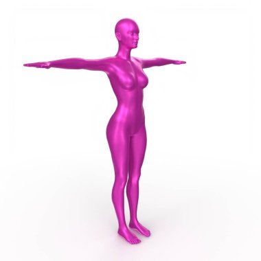 Arka planda izole edilmiş kadın taban örgüsü