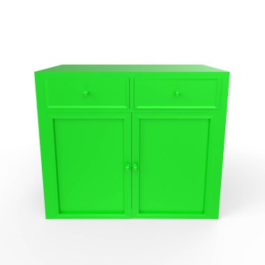 Modern mutfak dolabı arka planda izole