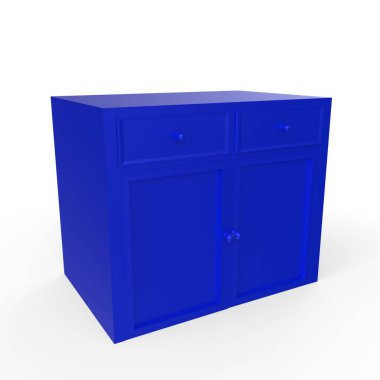 Modern mutfak dolabı arka planda izole