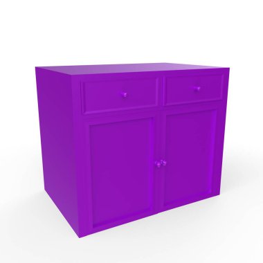 Modern mutfak dolabı arka planda izole