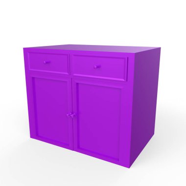 Modern mutfak dolabı arka planda izole