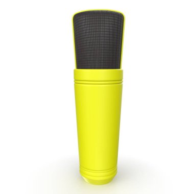 mikrofon arka planda izole