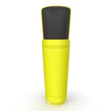 mikrofon arka planda izole