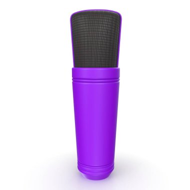 mikrofon arka planda izole