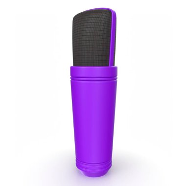 mikrofon arka planda izole