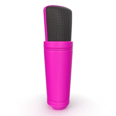 mikrofon arka planda izole