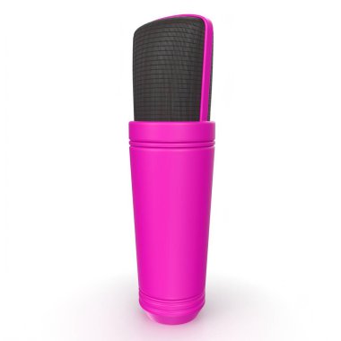 mikrofon arka planda izole