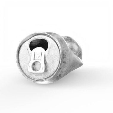 Arkaplanda teneke kutu izole