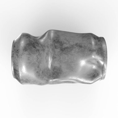 Arkaplanda teneke kutu izole