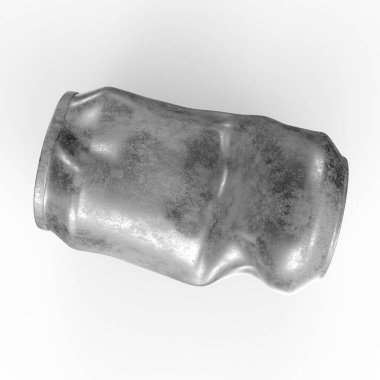 Arkaplanda teneke kutu izole