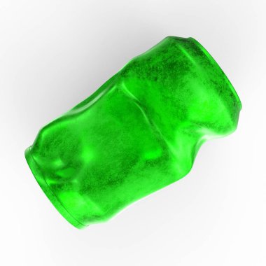 Arkaplanda teneke kutu izole