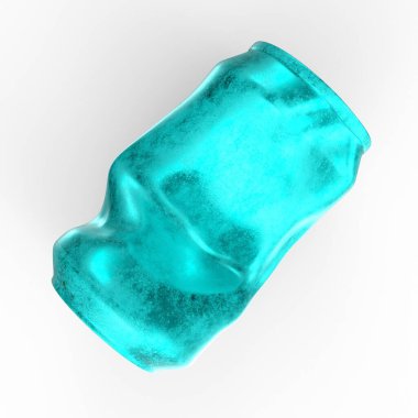 Arkaplanda teneke kutu izole