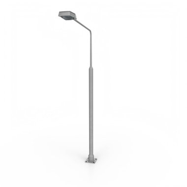 Lamba direği arka planda izole edildi