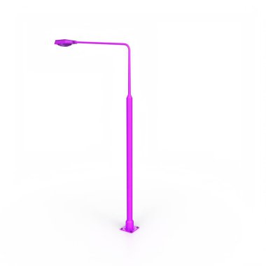 Lamba direği arka planda izole edildi