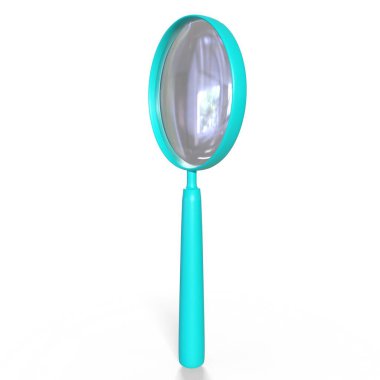 Büyüteç arka planda izole edildi