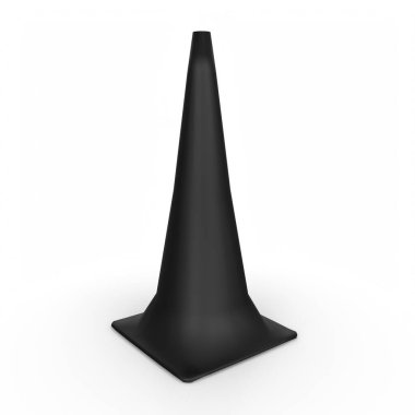 Arka planda trafik konisi izole edildi