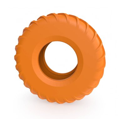 car tire isolated on background