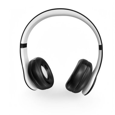 Beyaz arka plan üzerinde izole kulaklık