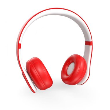 Beyaz arka plan üzerinde izole kulaklık