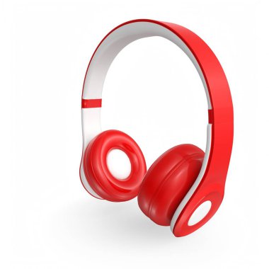 Beyaz arka plan üzerinde izole kulaklık