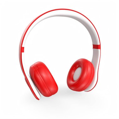 Beyaz arka plan üzerinde izole kulaklık