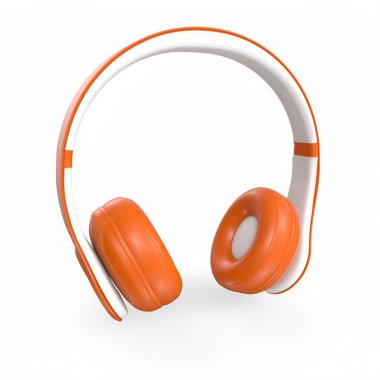 Beyaz arka plan üzerinde izole kulaklık