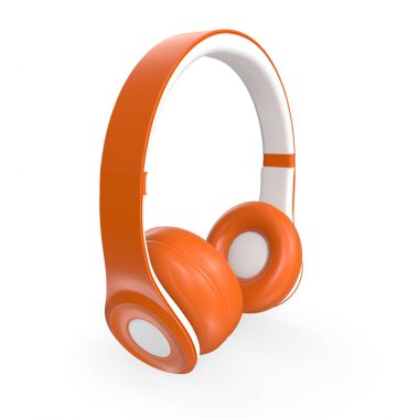 Beyaz arka plan üzerinde izole kulaklık