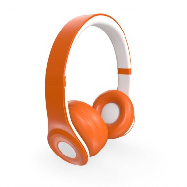 Beyaz arka plan üzerinde izole kulaklık