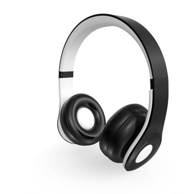 Beyaz arka plan üzerinde izole kulaklık