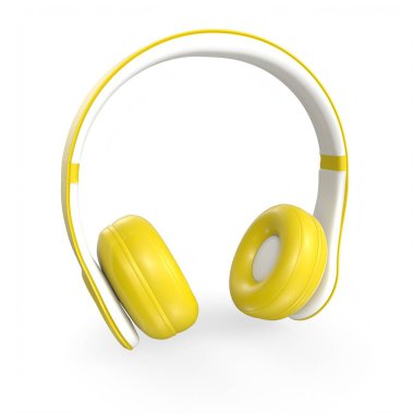 Beyaz arka plan üzerinde izole kulaklık