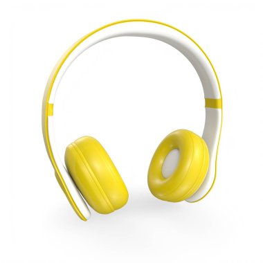 Beyaz arka plan üzerinde izole kulaklık