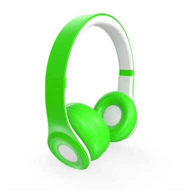 Beyaz arka plan üzerinde izole kulaklık