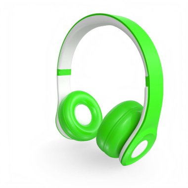 Beyaz arka plan üzerinde izole kulaklık