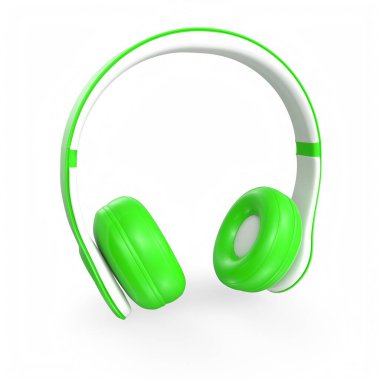 Beyaz arka plan üzerinde izole kulaklık