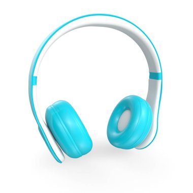 Beyaz arka plan üzerinde izole kulaklık