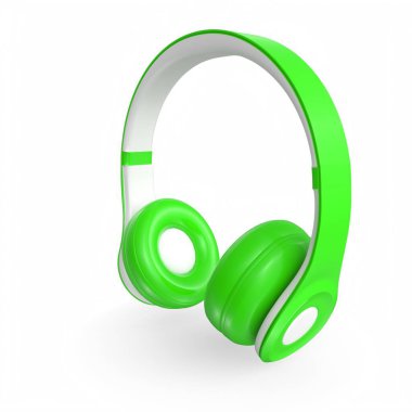 Beyaz arka plan üzerinde izole kulaklık