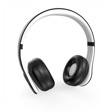 Beyaz arka plan üzerinde izole kulaklık