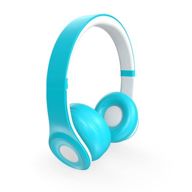 Beyaz arka plan üzerinde izole kulaklık