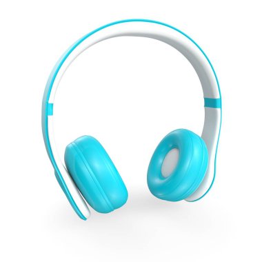 Beyaz arka plan üzerinde izole kulaklık