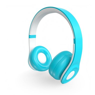 Beyaz arka plan üzerinde izole kulaklık